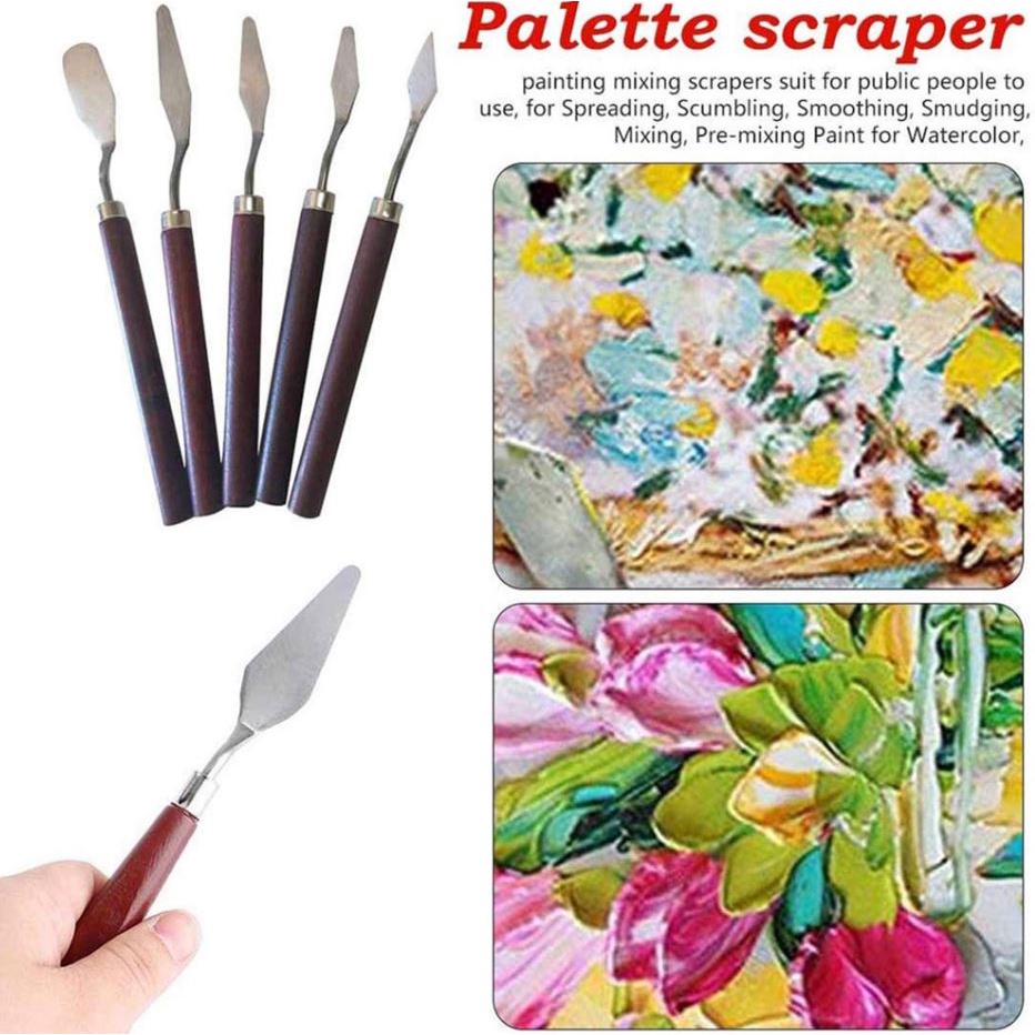 Bayluna - Set Pisau Palet Palette Knives untuk Dekorasi Kue, Cat, Sculpturing, Painting, Cake Modelling, Pallete Knife Set