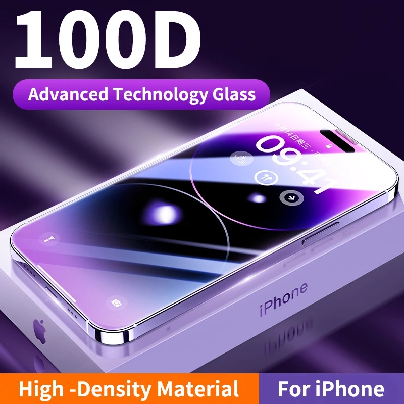 Pelindung Layar Tempered Glass Anti Blue Light Untuk iPhone 14 Pro Max 12 13 Pro Max XR XS 11 Pro Max 6s 7 8 Plus