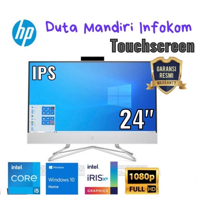 Hp AIO 24 df1042D - I5-1135G7 8GB 512GB Intel HD 24" IPS TS WIN10 OHS