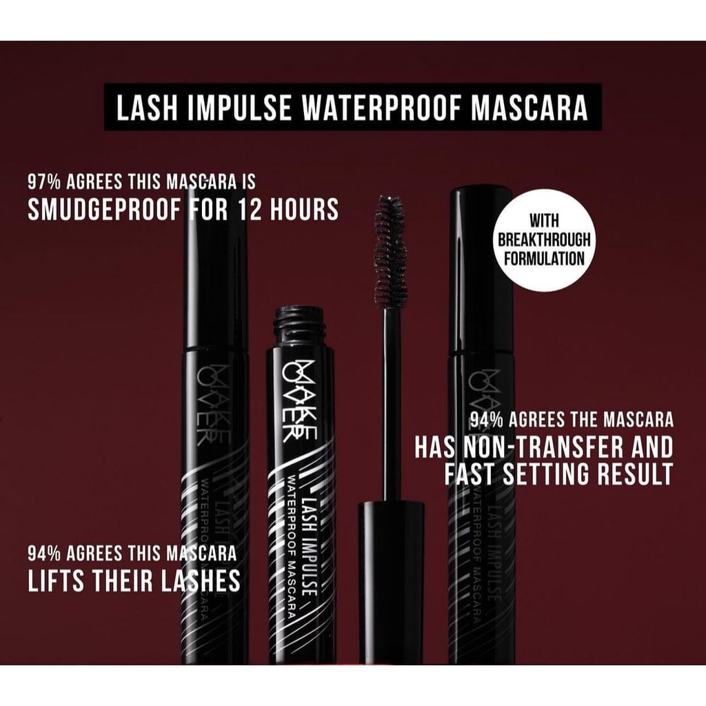 `ღ´ PHINKL `ღ´ 🅼🅰🅺🅴 🅾🆅🅴🆁 Make Over Lash Impulse Waterproof Mascara maskara anti luntur penebal eyelash