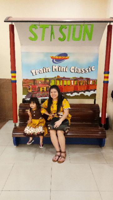 Sarimbit Keluarga/ Family Batik Dress Terusan Wanita Naura Madura