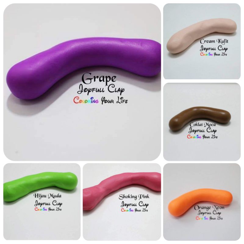 CLAY AIRDRY BAHAN CLAY JOYFULL CLAY COLD PORCELAIN CLAY MODELLING CLAY ALAT CLAY