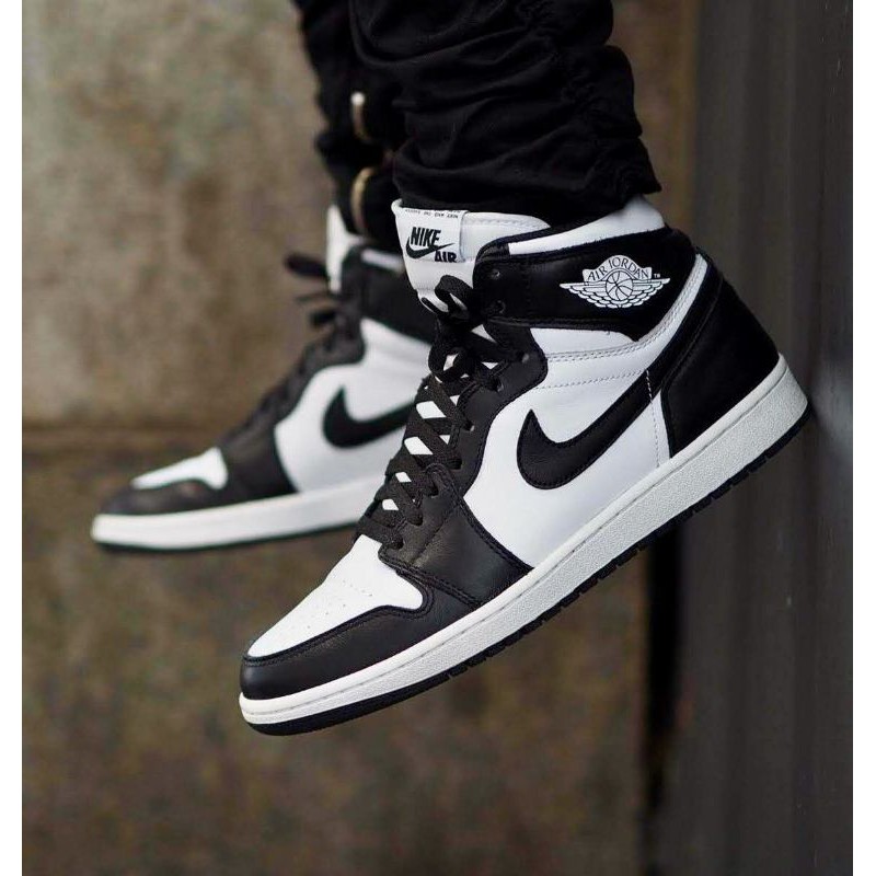 Air Jordan 1 Retro High Black Toe Original Nike Shoes-1