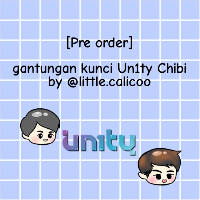 [Pre order] gantungan kunci akrilik un1ty chibi by little.calicoo