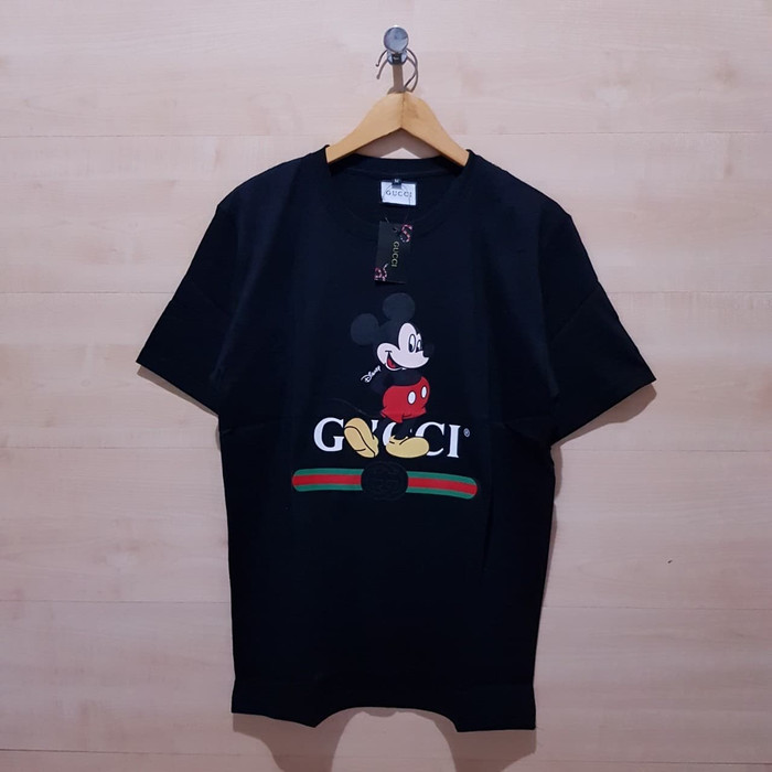 KAOS T SHIRT GUCCI X MICKEY TEE BLACK - M