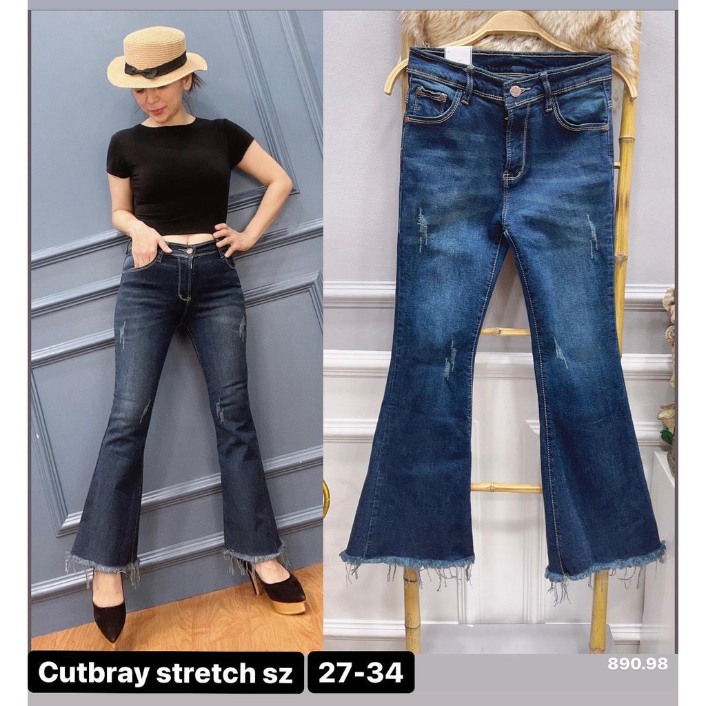 Celana Panjang Jeans Wanita Cutbray Rawis 27-30 31-34 Bisa Bayar Ditempat(COD)