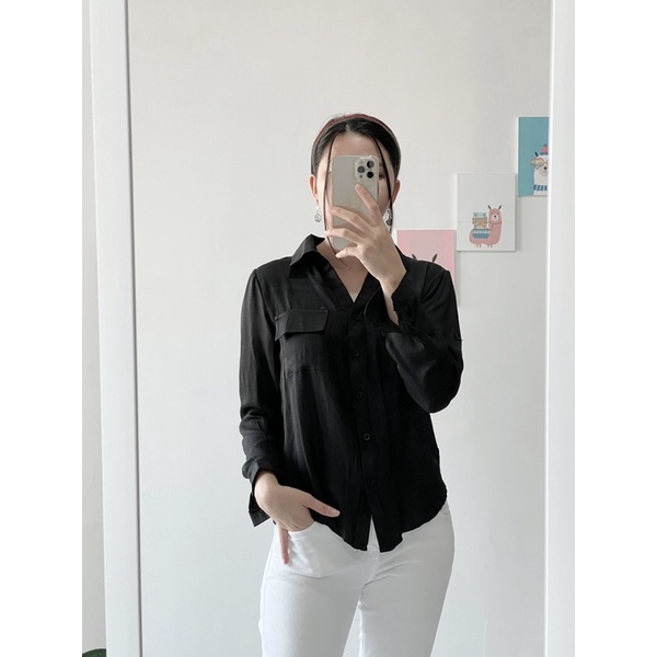 Yalita Top (Atasan import linen dengan syal)