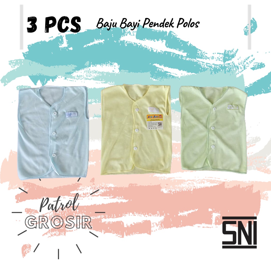 3 PCS Baju Bayi Kutung | SNI | New Born