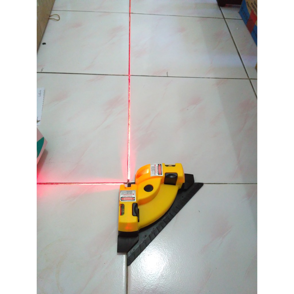 Laser Line Lantai Keramik Alat Ukur Siku Square permukaan Sudut tile