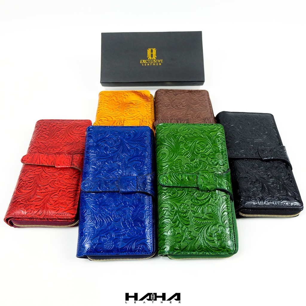 Dompet TIAZA Kulit Sapi Wanita Perempuan Cewek Muat HP - Originale Leather Wallet