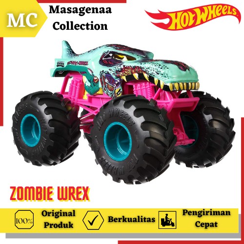 Mainan Mobil Mobilan Anak Hot Wheels Hotwheels Hotwheel Monster Moster Trucks Truck Truk Zombie Ori