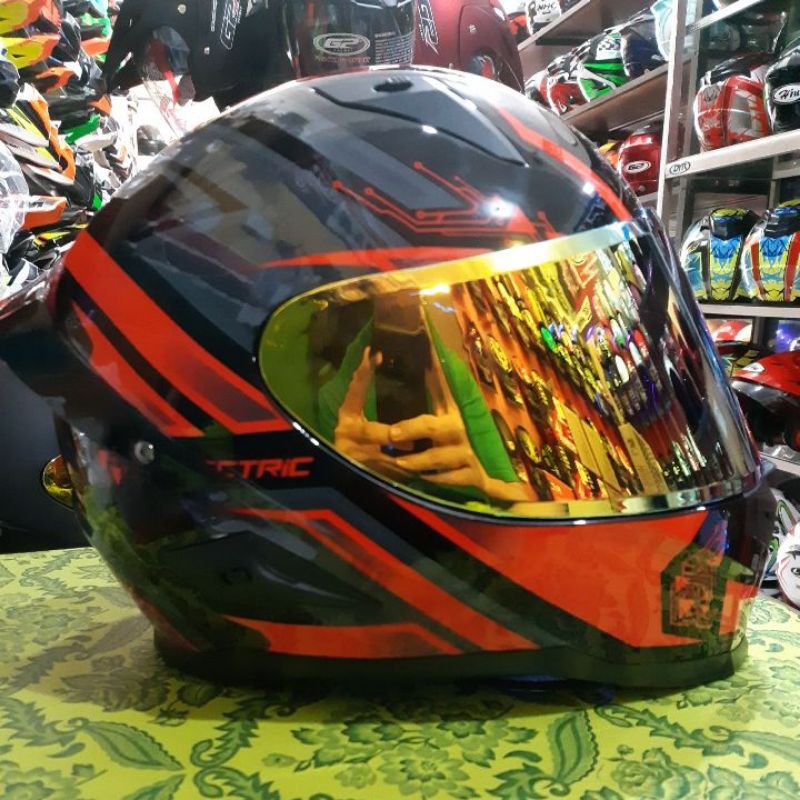 HELM SNAIL FFS1 ELECTRIC RED BLACK SILVER