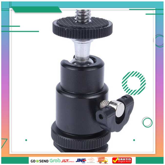 (BISA COD) FTIHSHPSTUDIO Ball Head Kamera Hot Shoe 1/4 - QM3621