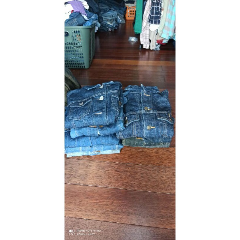 borongan 10pcs jaket jeans original