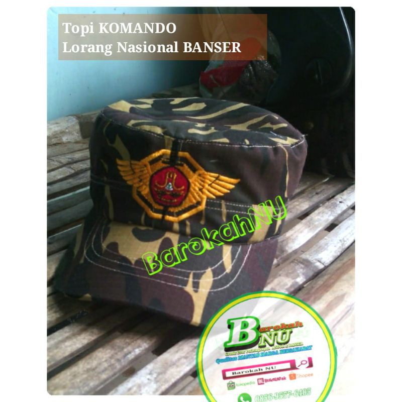 Murah Topi BANSER KOMANDO |TOPI BANSER NU|TOPI KOMANDO LORENG | TOPI LORENG BANSER