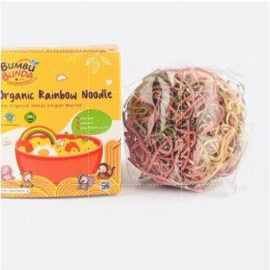 Bumbu Bunda Organic Rainbow Noodle Mie Organik Sehat Empat Warna Mie Sayur MPASI / mie mpasi / mie sehat / rainbow noodle / bumbu bunda / non pengawet / non msg / mie organik / penambahnafsu makan / bb booster / mie mpasi