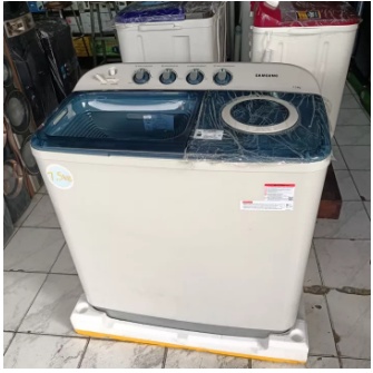 Samsung Mesin Cuci 2 Tabung  7,5 Kg - WT75H3210MB 2 tabung  BATAM