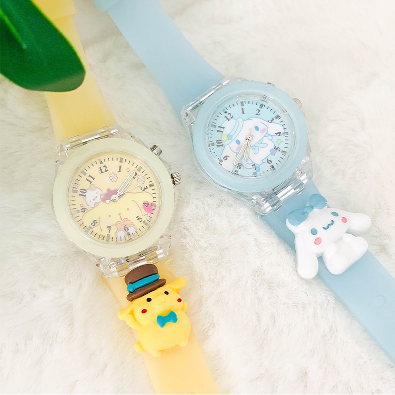 Jam Tangan Wanita Analog Quartz Jelly LED Korean Fashion / Jam Tangan Jelly LED Import/Untuk Wanita Quartz Analog