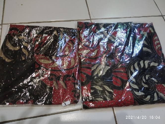 Batik Couple Keluarga Sania Ruffle Ori Ndoro Jowi Dnt Motif Puser Maron