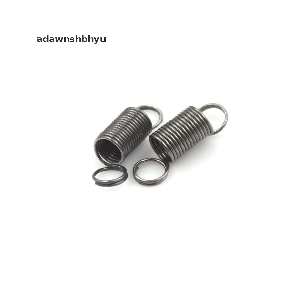 Adawnshbhyu 10PCS Pegas Ketegangan Kecil Stainless Steel 15mm Dengan Kait Untuk Mainan DIY Tarik