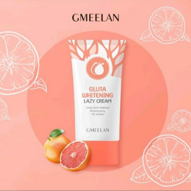 Gluta whitening Lazy Cream Gmeelan Day cream pemutih wajah Glowing