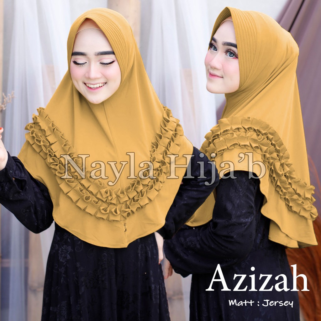 PROMO Jilbab Instan terbaru Hijab Bergo Azizah Kerudung Jersey Premium termurah Nayla Hijab