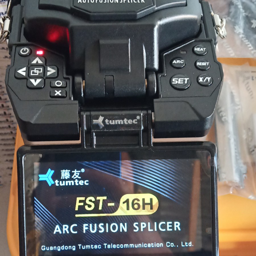 Splicer Tumtec 16H/Fusion Splicer Tumtec FST 16H/Alat Sambung Fiber Optik FTTH