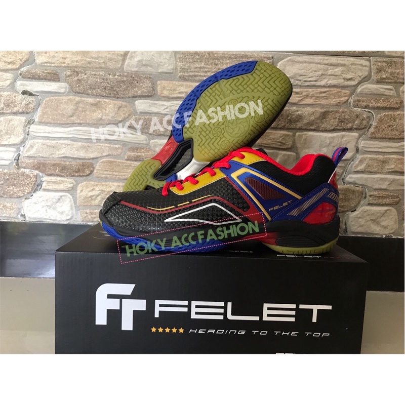 Sepatu Badminton Felet BS 057 / BS-057 Pro Cushion Original