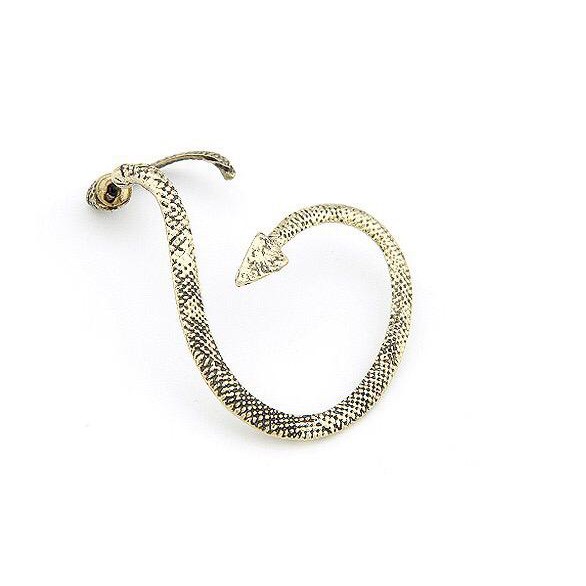 BRGUNIK Anting 1 Pasang Anting Gantung Model Ular Gaya Retro untuk Wanita Import A051