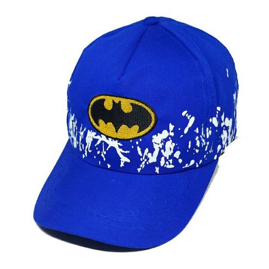 Topi Anak Laki-Laki MARVEL COMIC Superhero Sablon Sublim Fullprint-BATMAN BIRU