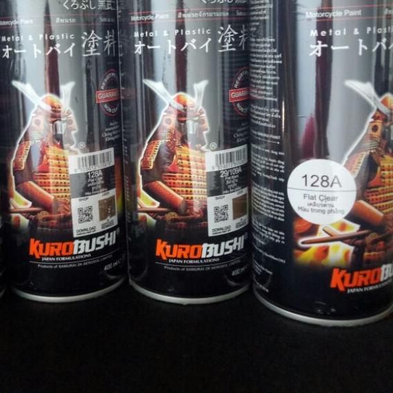 ✸ Pilok Pilox samurai clear 128 flat clear 128a Cat Semprot Samurai pernis bening Paint Clear 128 Fl