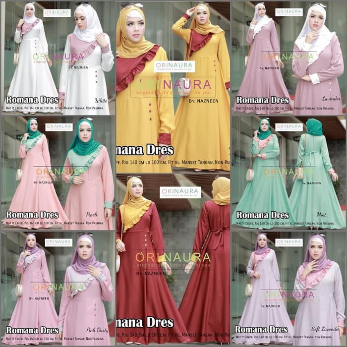 Gamis Romana ORI Naura