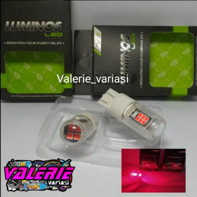 LAMPU LUMINOS LAMPU STOP REM MOBIL T20-3030 16led GS1 STROBO KEDIP LUMINOS