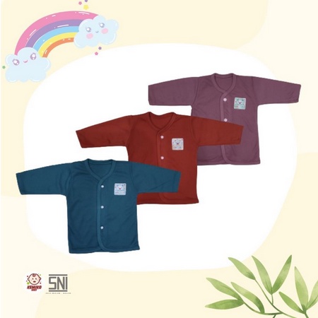 Baju Panjang Bayi NB Warna BKN VLP