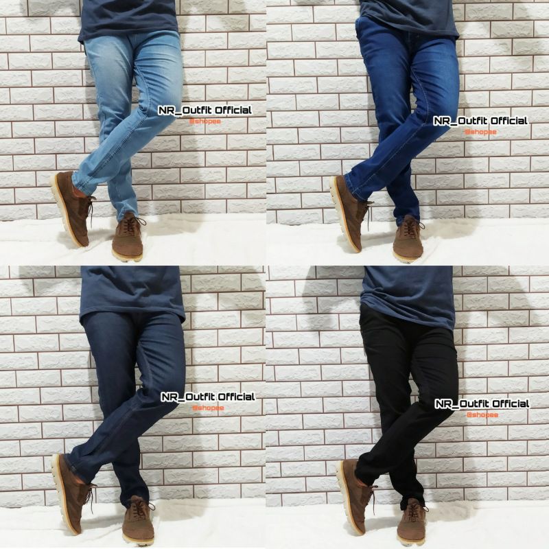 Celana Jeans Panjang Pria Skinny Slim Fit Stretch Melar Bahan Levis Size 27-38 NR_Outfit Official