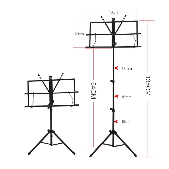 M2 Music Stand Stand Book Dudukan Buku [ MEDIUM ]