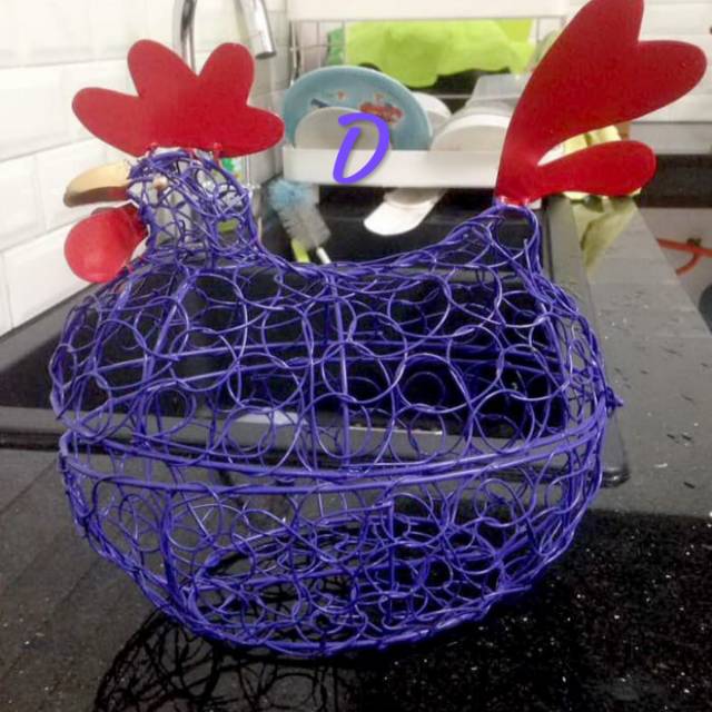 Keranjang ayam Jumbo Ungu (kode D) muat 25 telor ayam