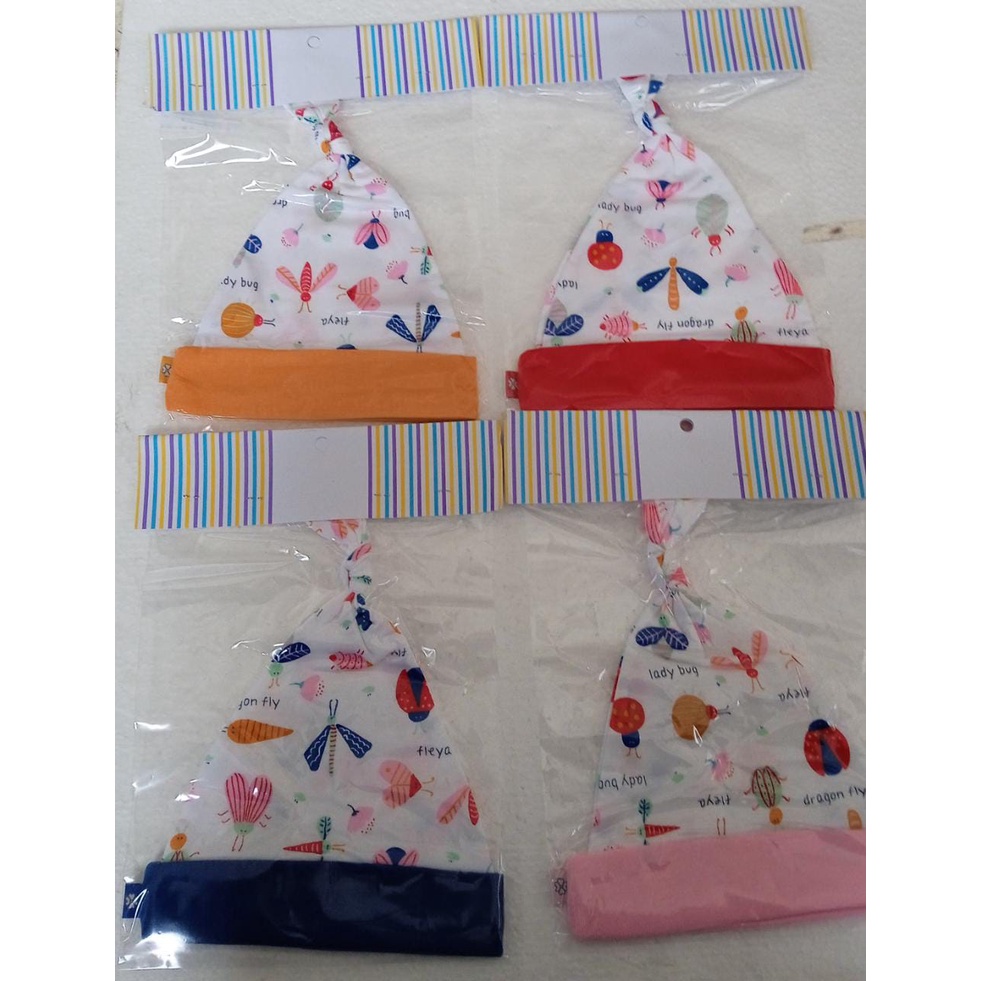 Nova Topi Kuncung All Variant / Topi Tali Bayi Aneka Motif