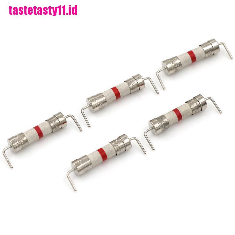 【TTID】5Pcs 8A 250V 5*20mm ceramic body time-lag axial lead fuse