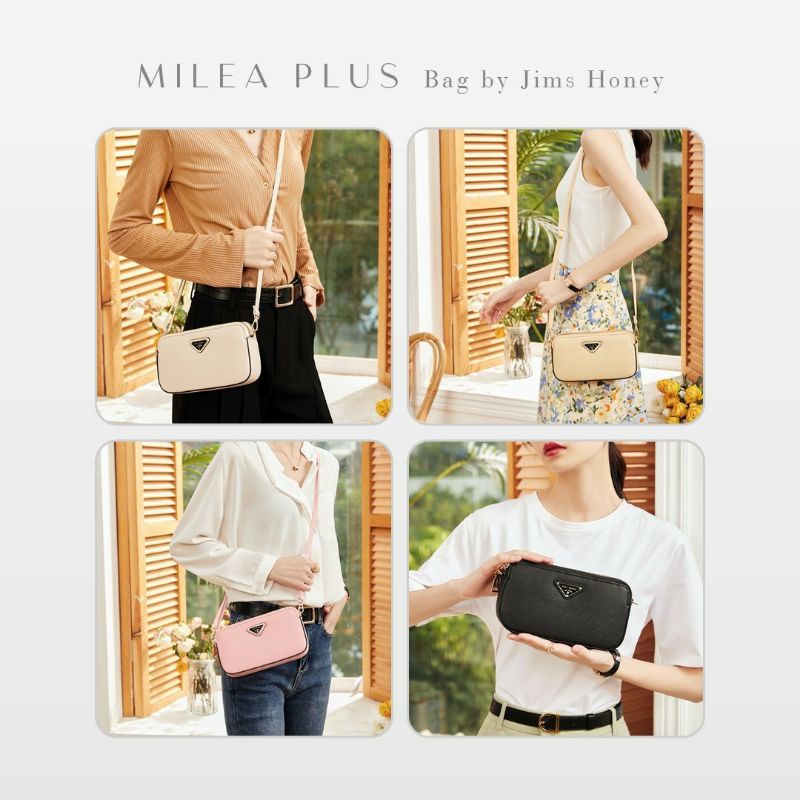 Milea Plus Tas Selempang Wanita Jims Honey Original Free Box realpic cod Kado official Store