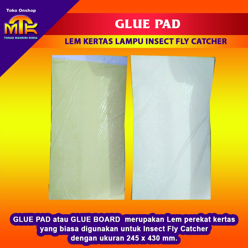 

GLUE PAD Lem Kertas Lalat Untuk Untuk Lampu Insect Fly Catcher