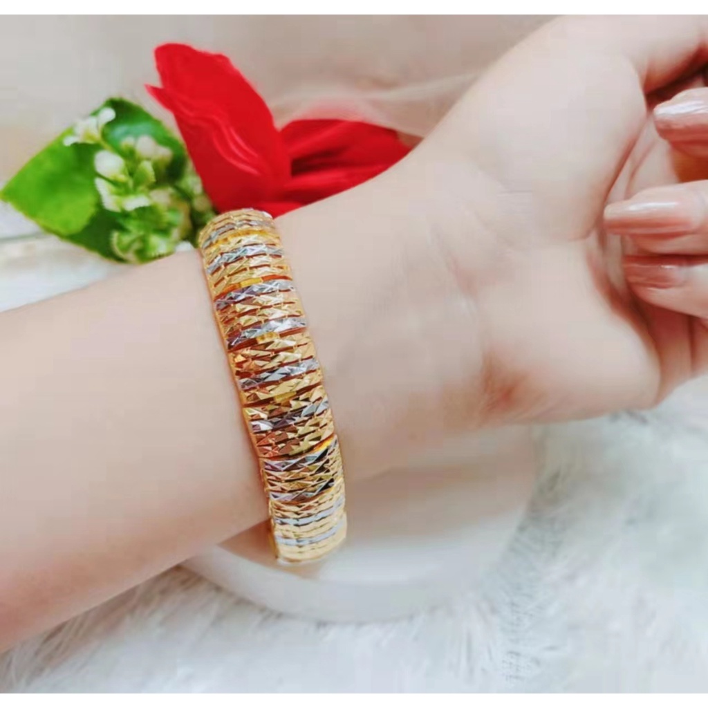 Gelang Xuping Ranta Kombinasi Lapis Emas 24K Perhiasan Fashion 1236-1238