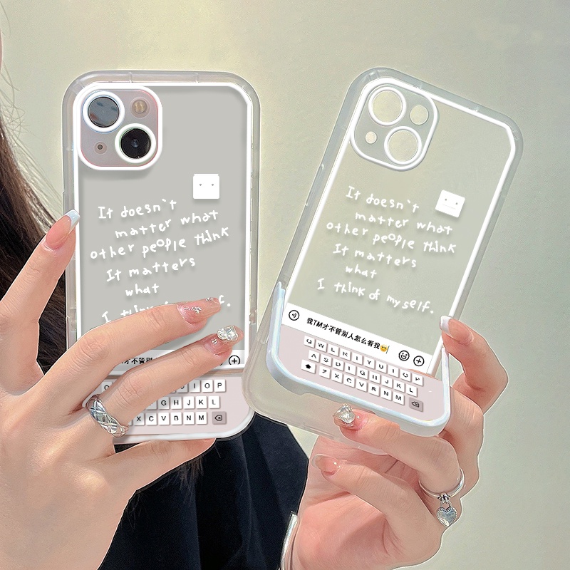 Soft Case TPU Transparan Dengan Bracket Untuk iPhone 12 13 Se 2020 6 6S 7 8 Plus X XS XR 11 Pro Max