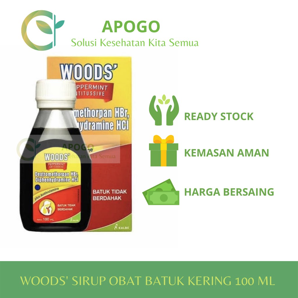 

WOODS PEPPERMINT MERAH SIRUP BATUK KERING 100 ML