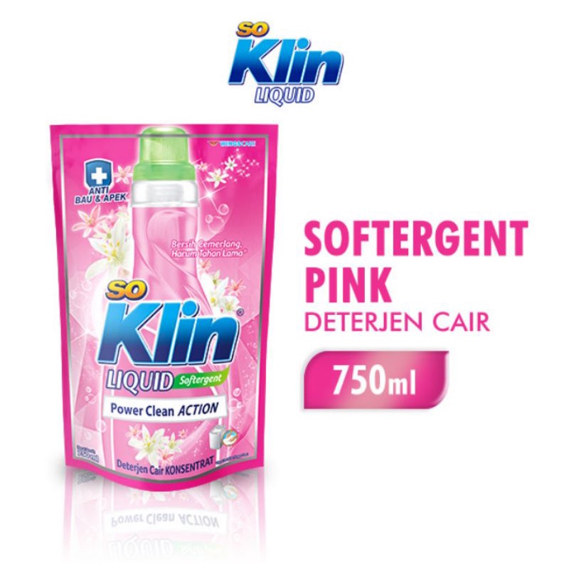 Soklin detergent cair 750ml softergent
