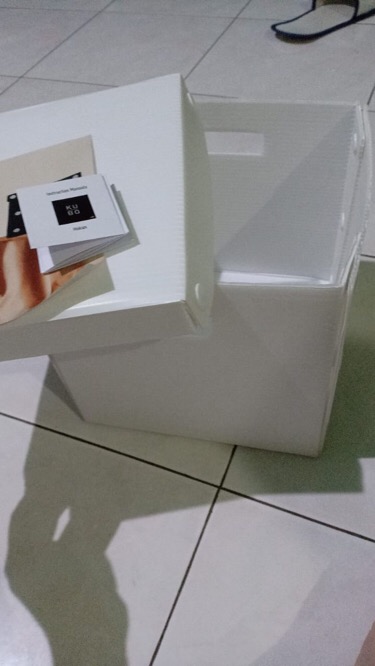 Alvaboard Kotak Penyimpanan Serbaguna Persegi Dengan Kancing, Ukuran Small (20 X 20 X 20 Cm)