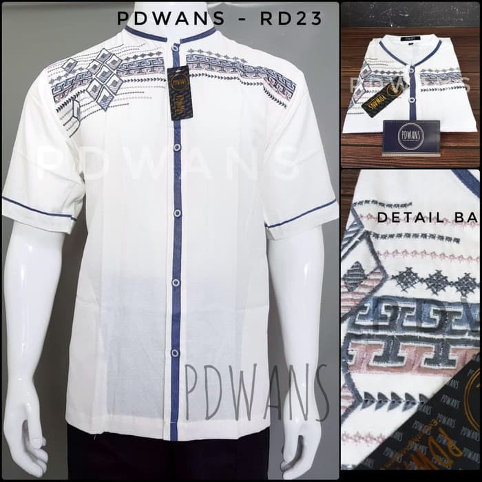 Koko Dewasa Nibras Nsk 57,, Modis, Nibras Murah Z4124J Vm Kem Ru GC347  Lengan Pendek Putih Motif