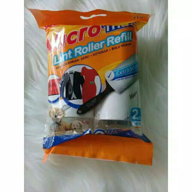 Bagus W-22312 Lint Roller Ref (2 Pcs) Tipe 310 Pembersih Bulu, Debu
