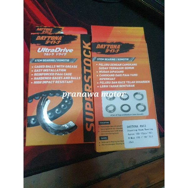 Komstir Daytona Aerox 155 (2020 ke atas) dan NMAX 155 (2020-2021)