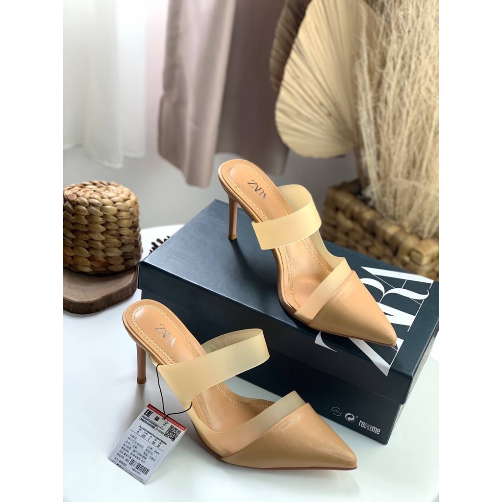 SEPATU WANITA ZS388 VYNIL MULES PREMIUM IMPORT